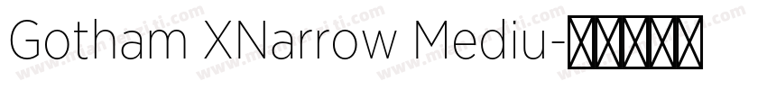 Gotham XNarrow Mediu字体转换